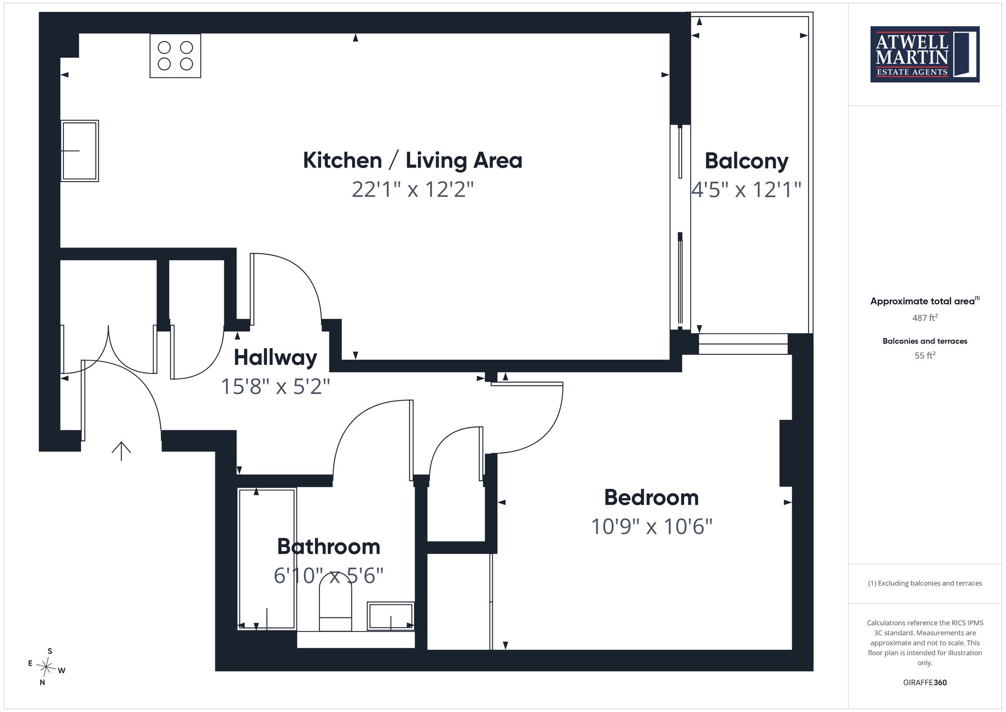 Flat 67, 17 Phoenix Street, Plymouth floorplan