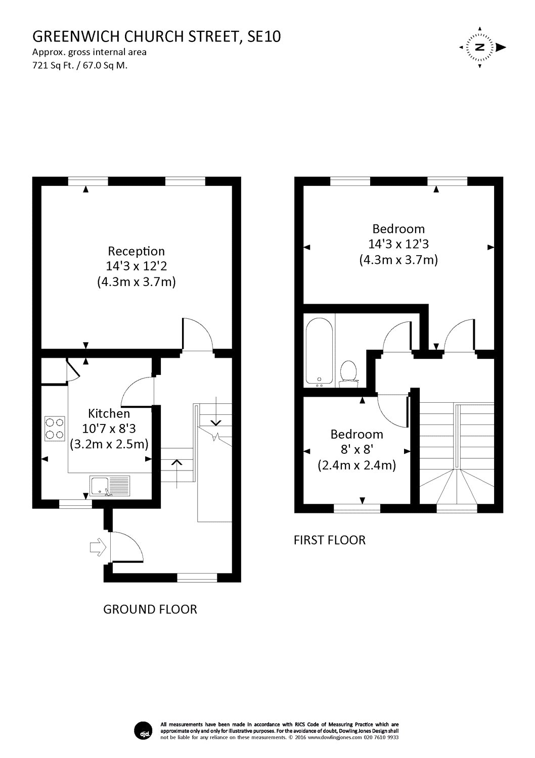 2 Bedrooms Flat to rent in Greenwich Church Street, Greenwich, London SE10