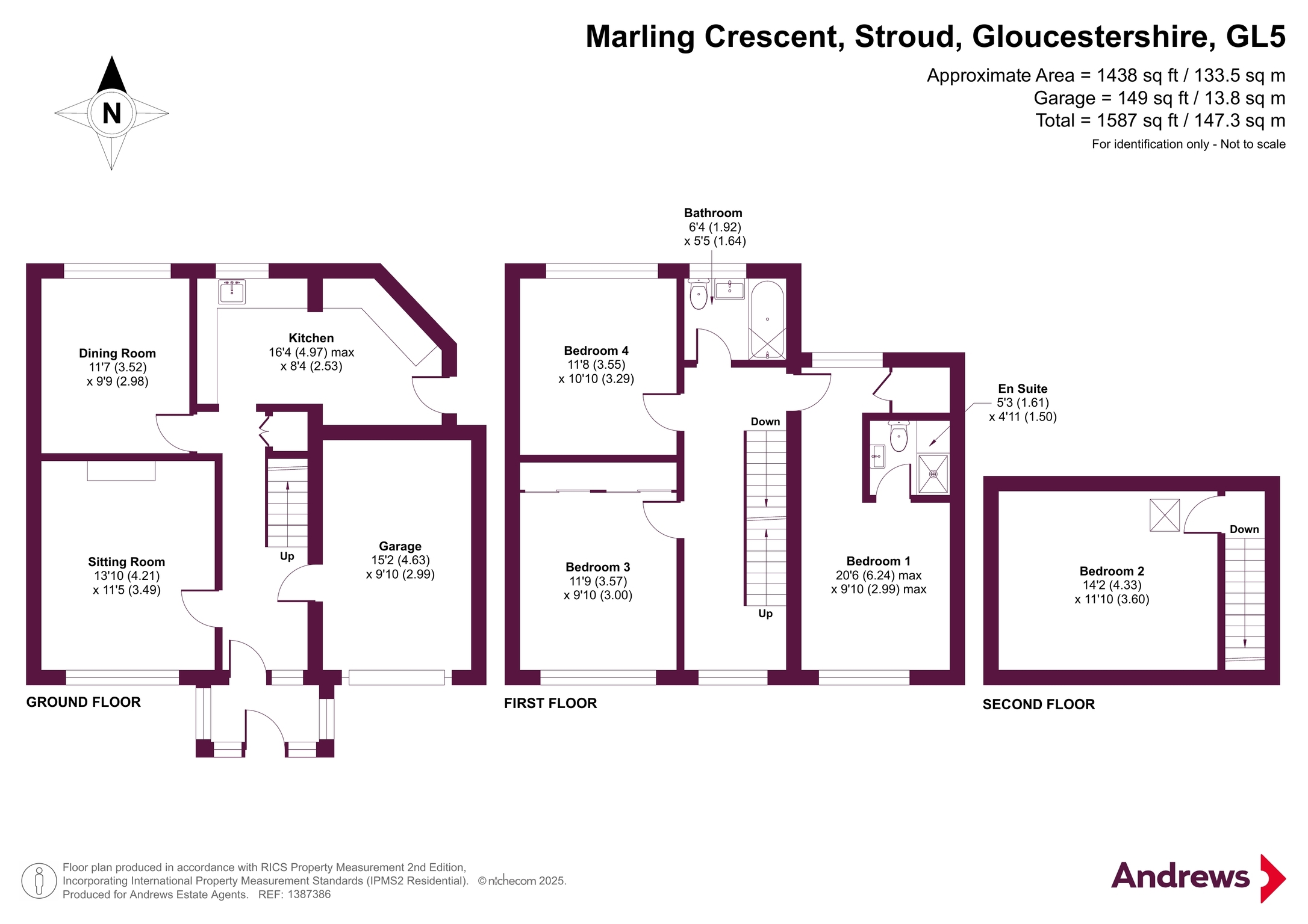 25, Marling Crescent, Gloucestershire floorplan