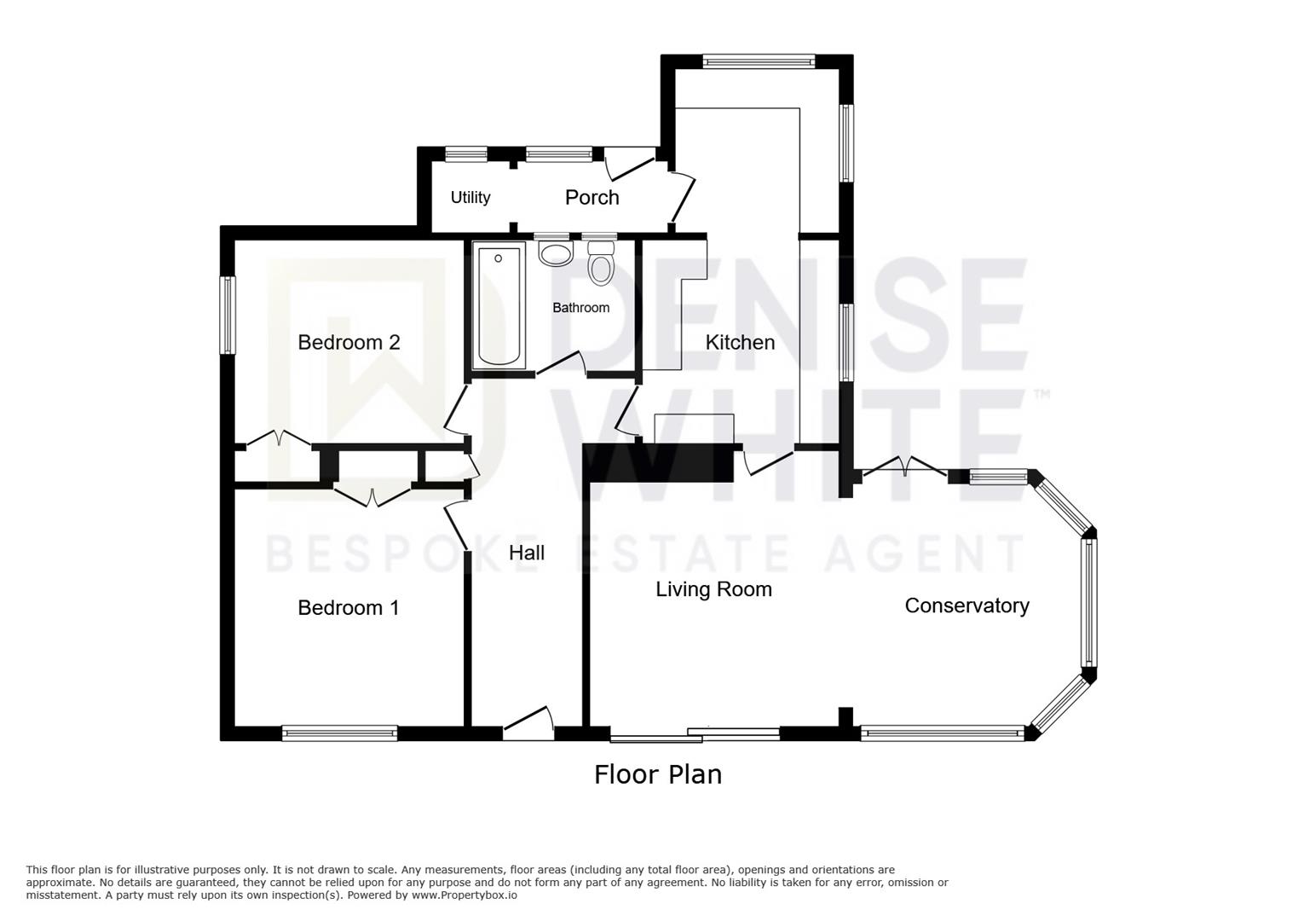 Shawe Hall Bungalow, Shawe Park Road, Stoke-On-Trent floorplan