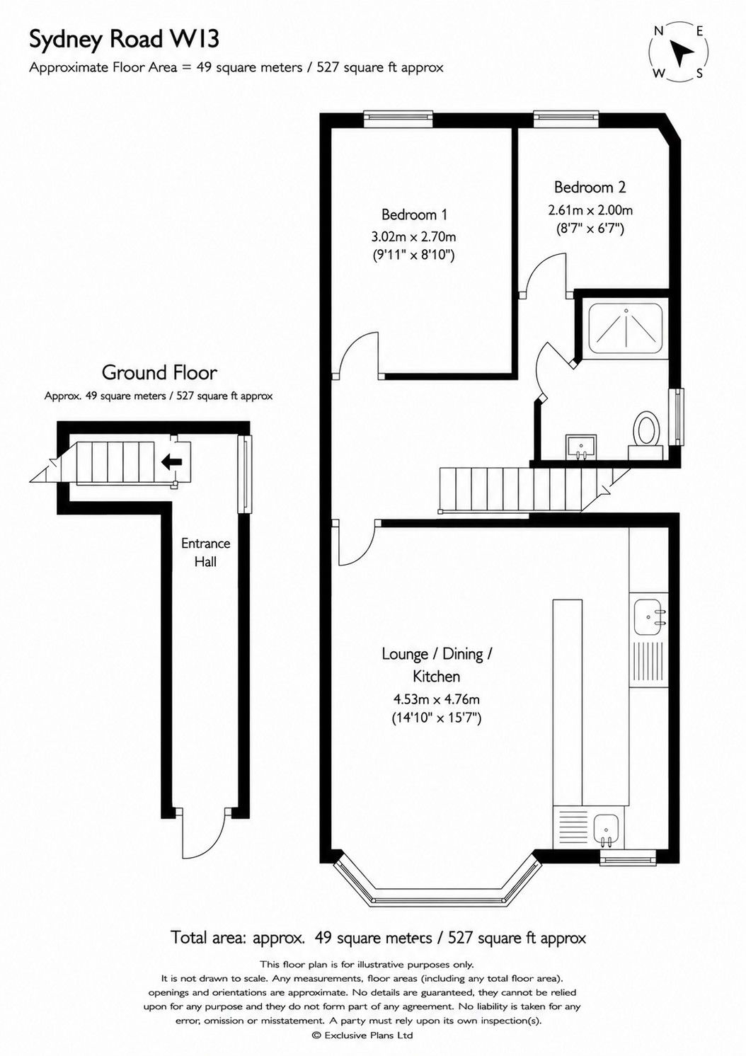 55a, Sydney Road, Ealing floorplan