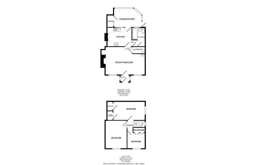 Hawthorne Cottage, 6 Brewers Green floorplan