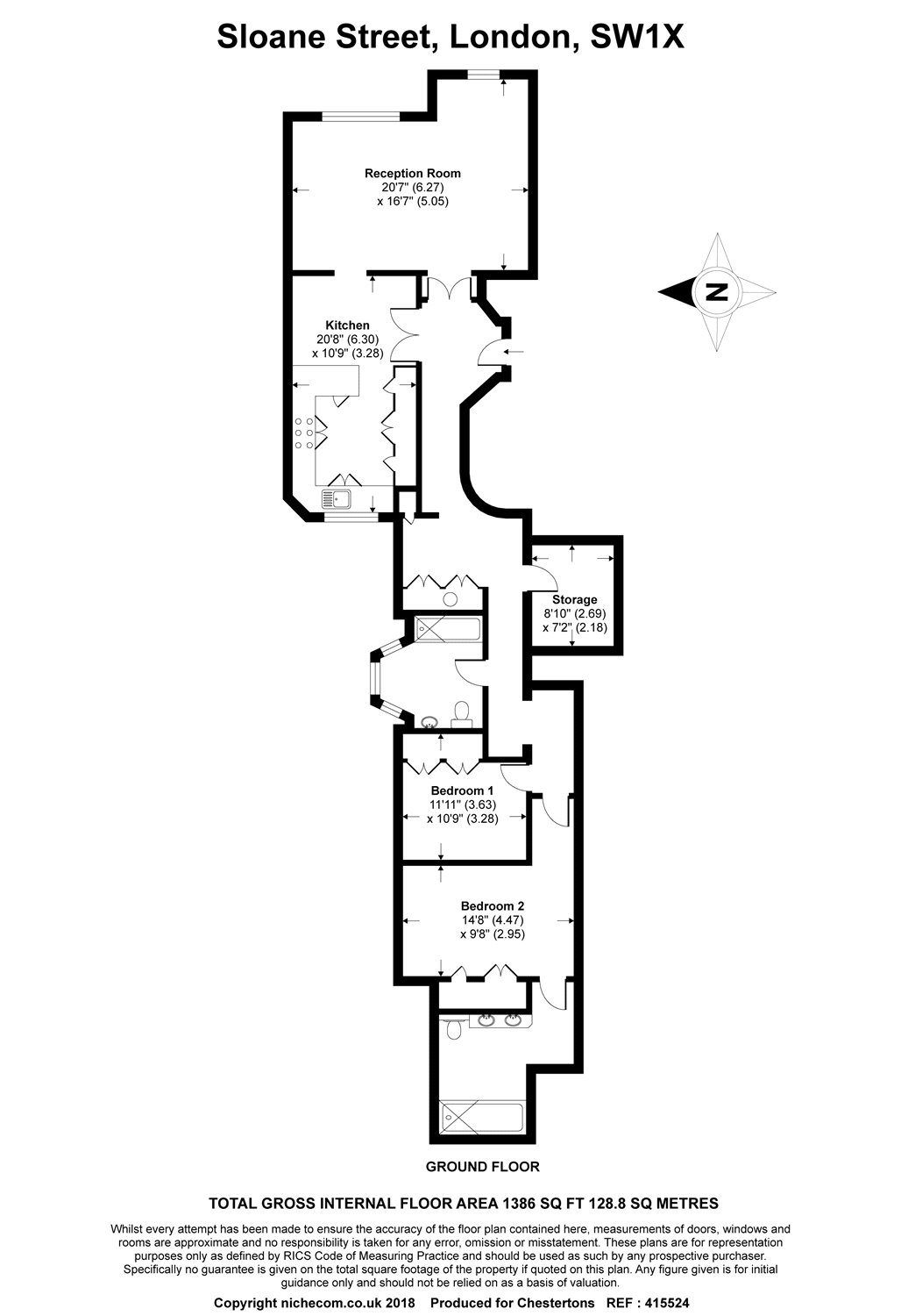 2 Bedrooms Flat to rent in Dorchester Court, 77-81 Sloane Street, London SW1X