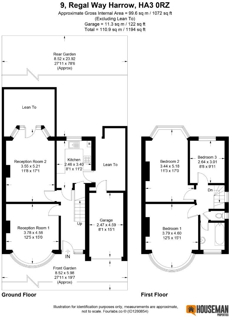 9, Regal Way, Harrow floorplan