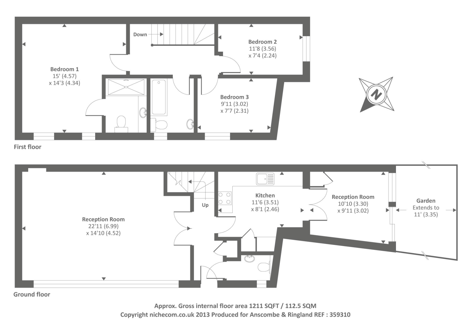 3 Bedrooms Detached house to rent in Queens Grove, St Johns Wood NW8,