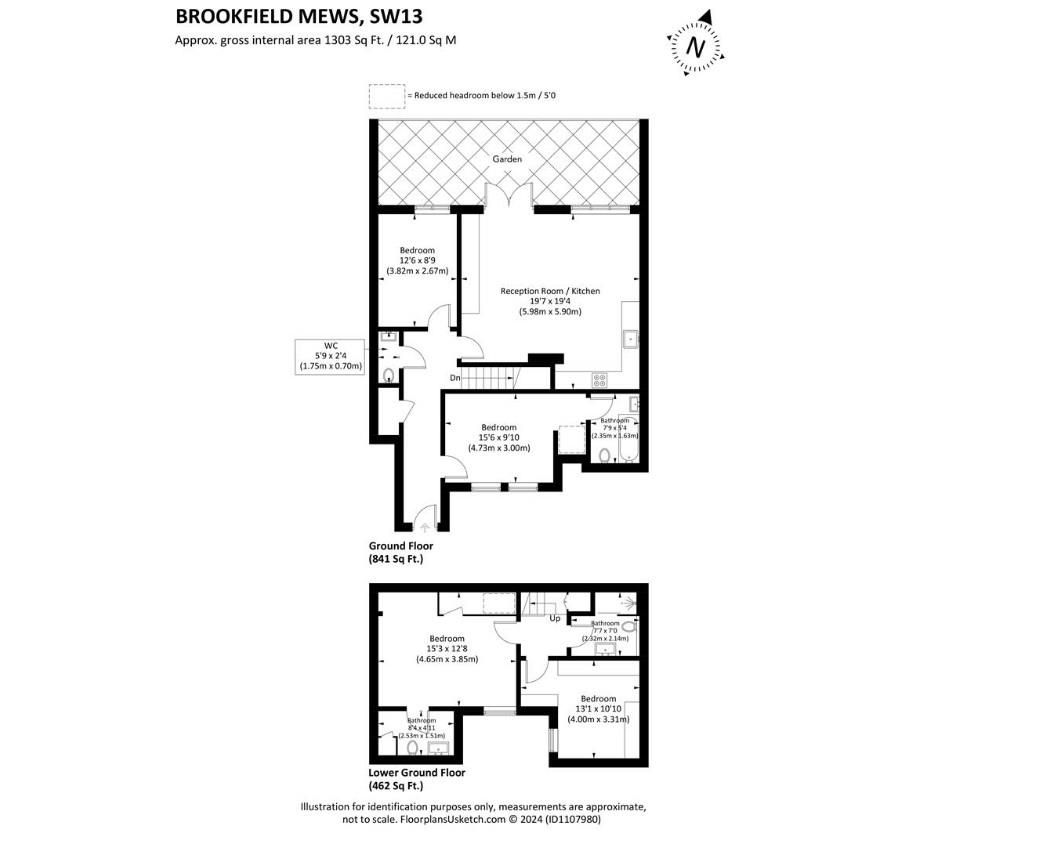 5, Brookfield Mews, London floorplan