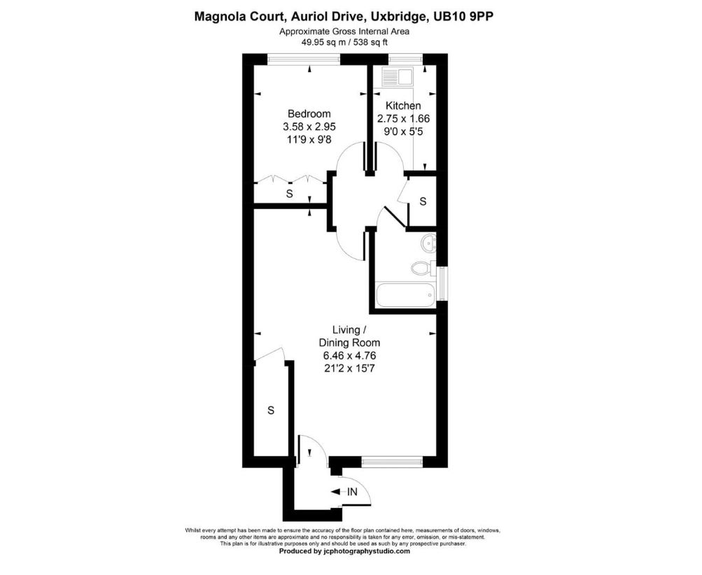 1, Magnolia Court, Uxbridge floorplan