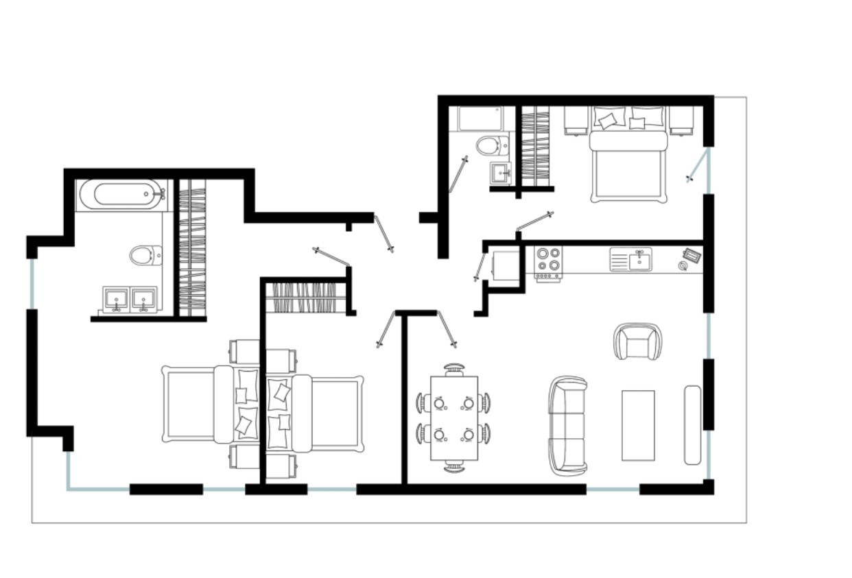 219, Baker Street, London floorplan