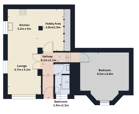 Parkvale Court, 55,Apartment 1, High Street, Whitby floorplan