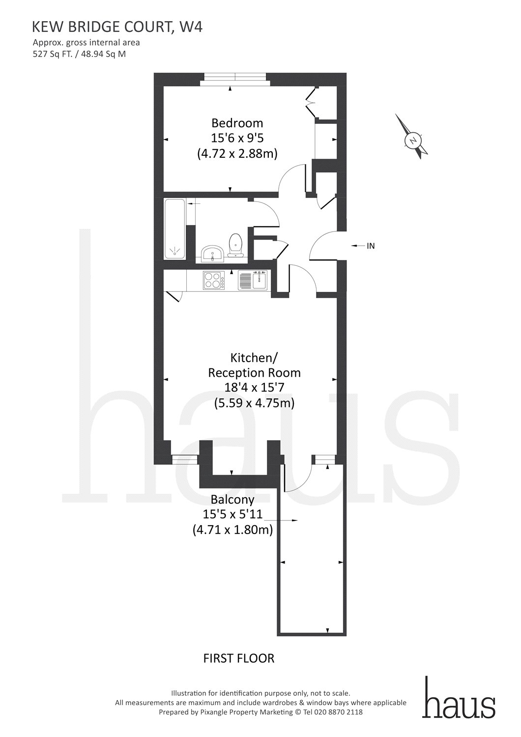 1 Bedrooms Flat to rent in Kew Bridge Court, Chiswick High Road, London W4