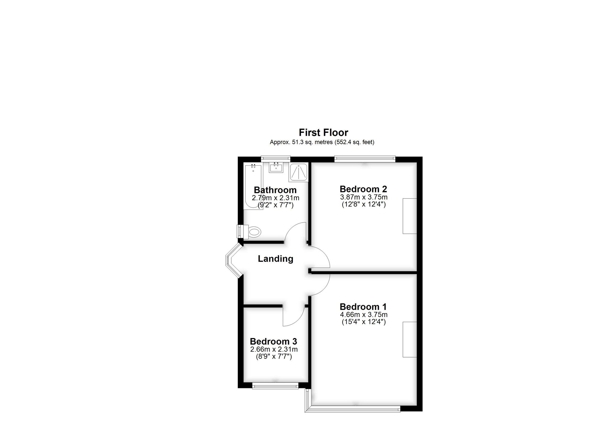 1 Midholm Road, Croydon floorplan
