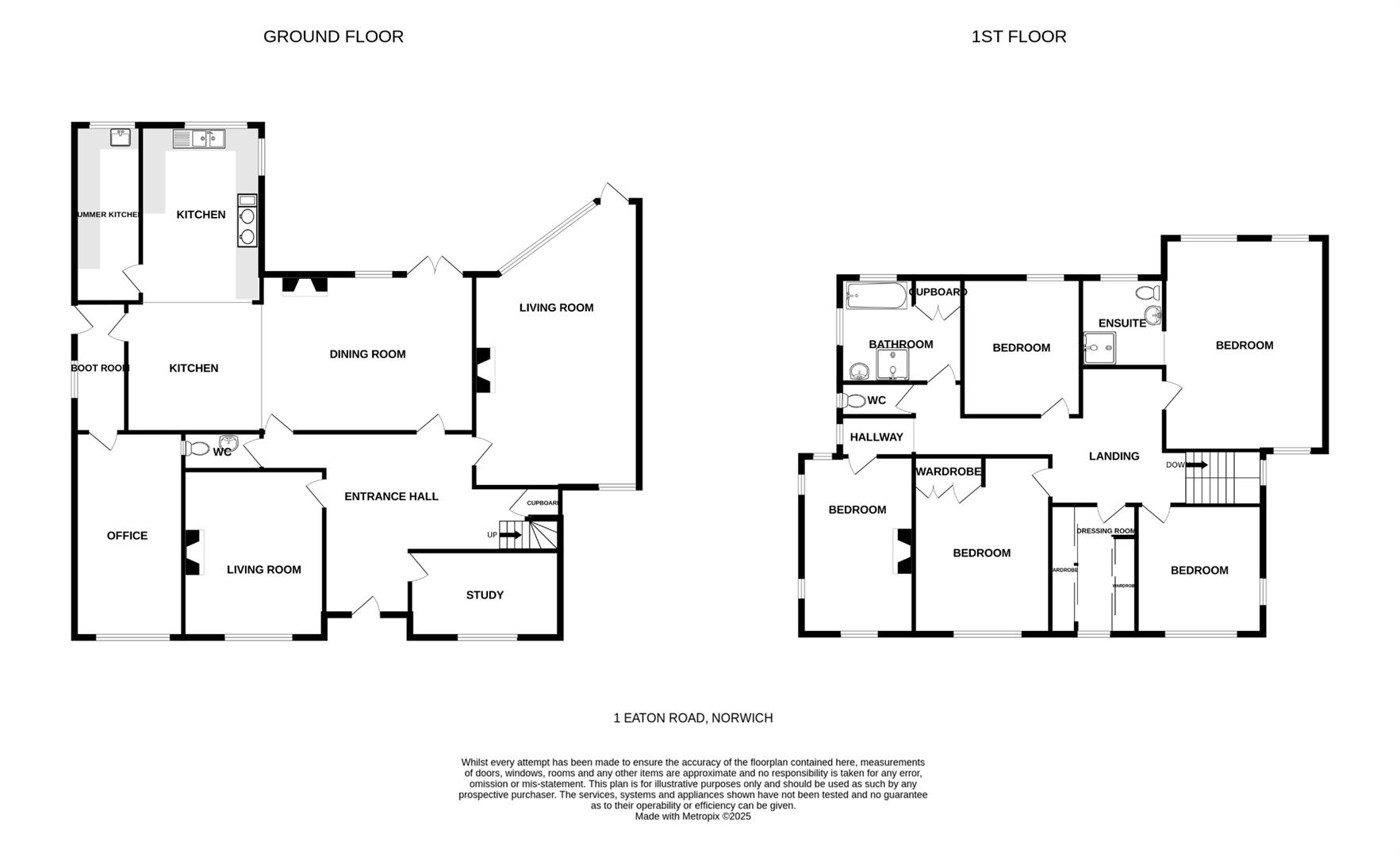 1, Eaton Road, Norwich floorplan