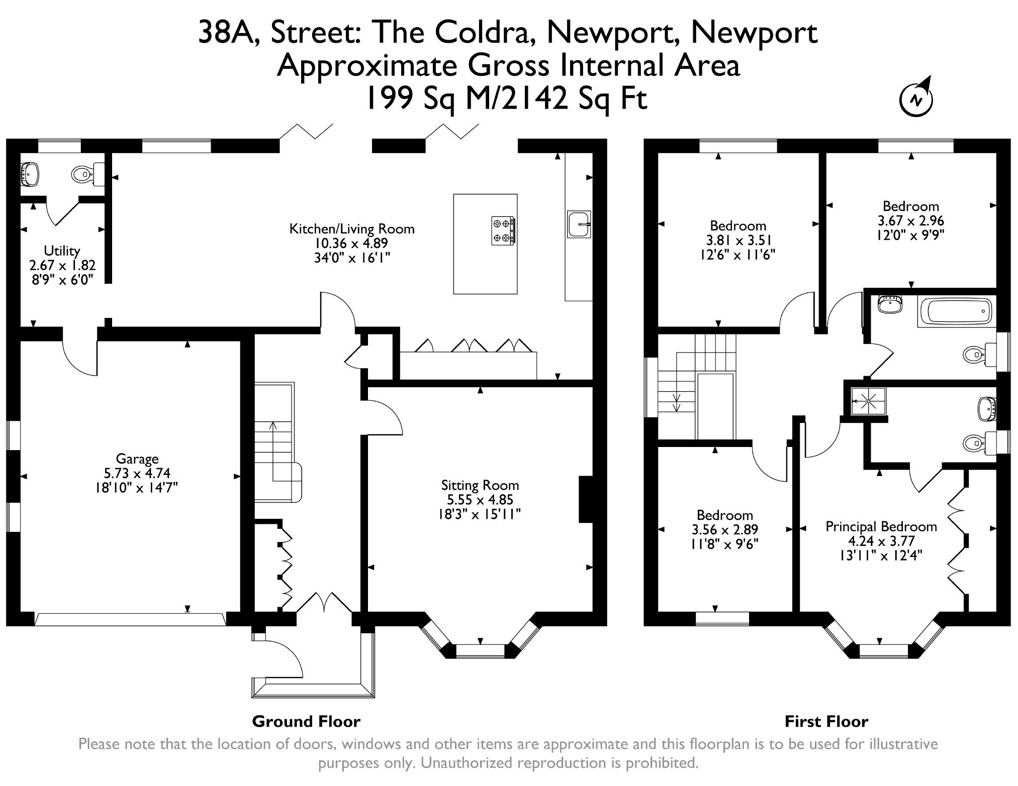 38A, The Coldra, Newport floorplan