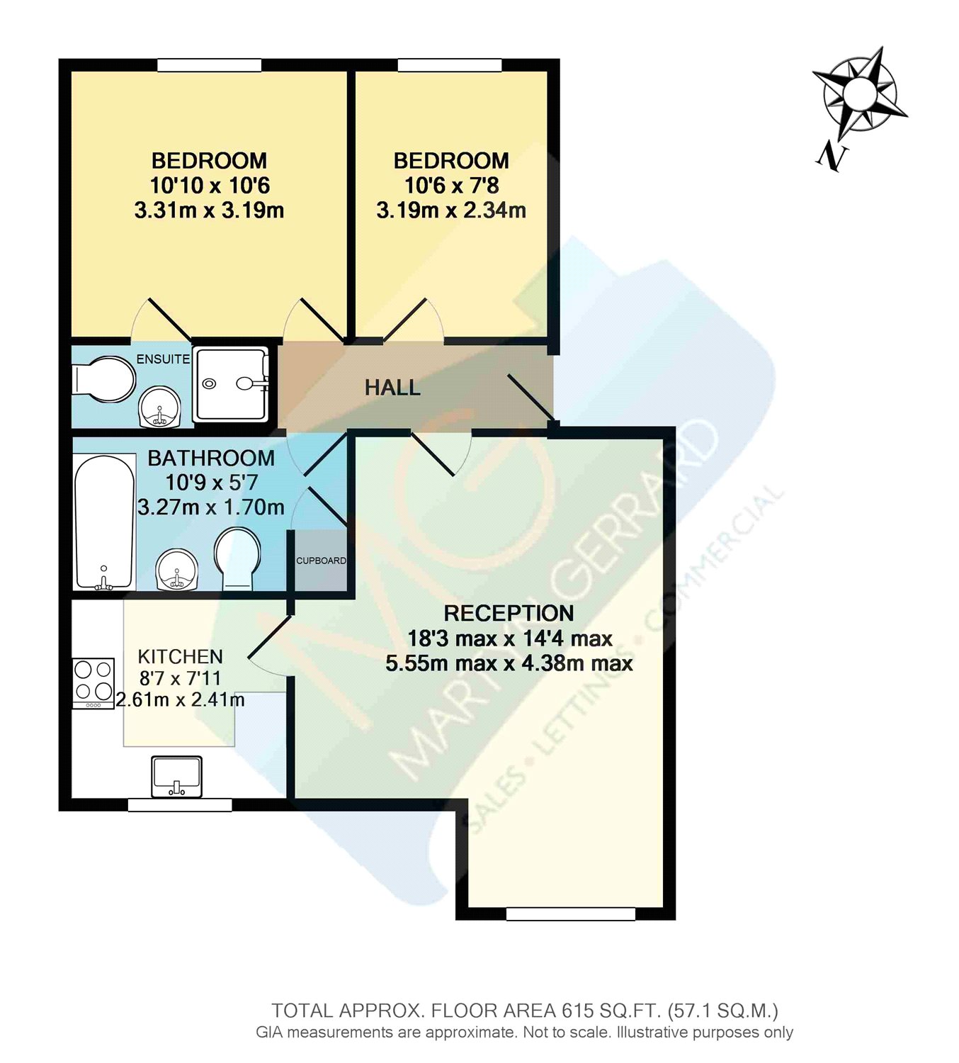 2 Bedrooms Flat to rent in Leigh Hunt Drive, London N14
