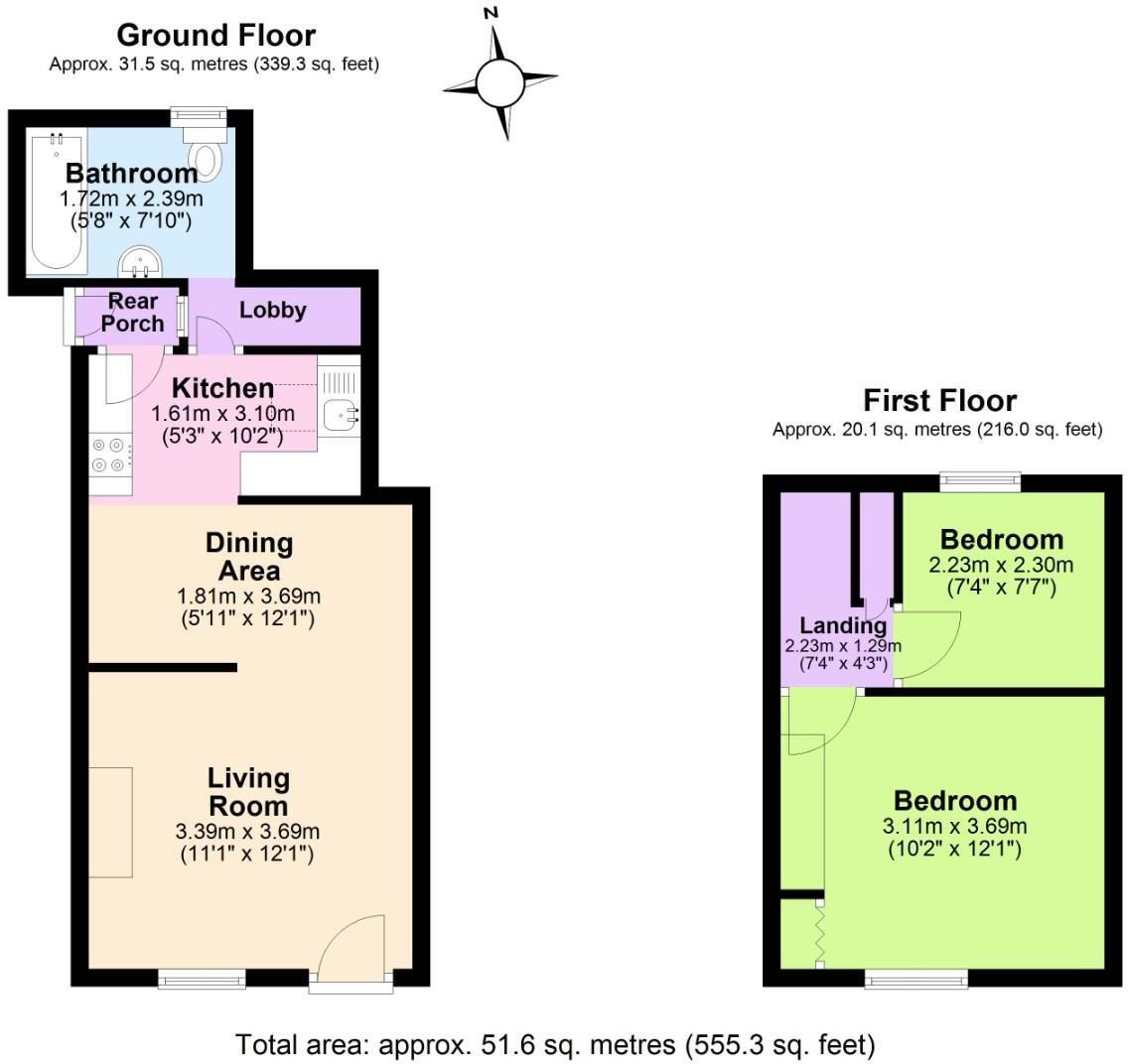 Ticknall Road, Swadlincote floorplan