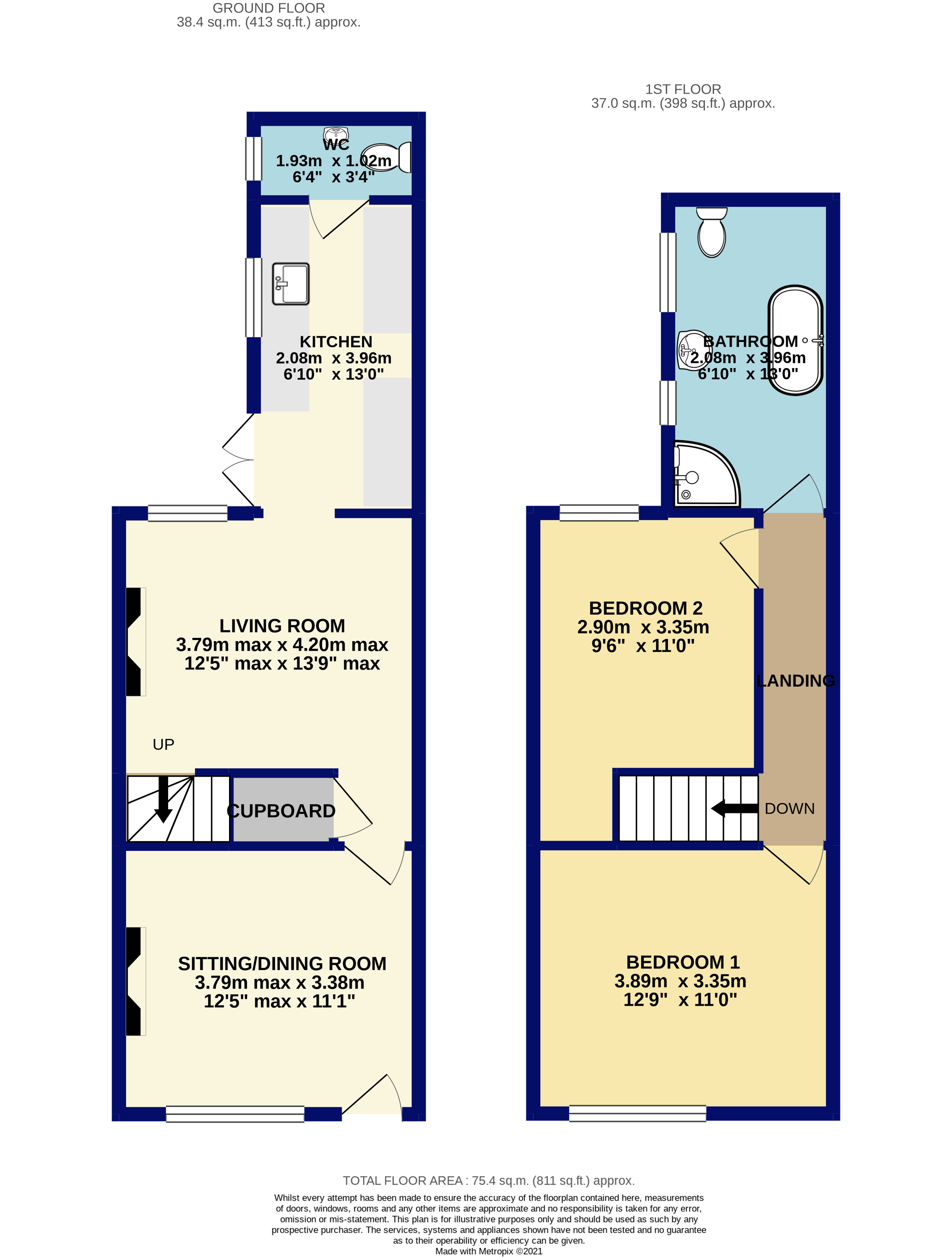 High Street, Dosthill, Tamworth B77, 2 bedroom terraced house for sale