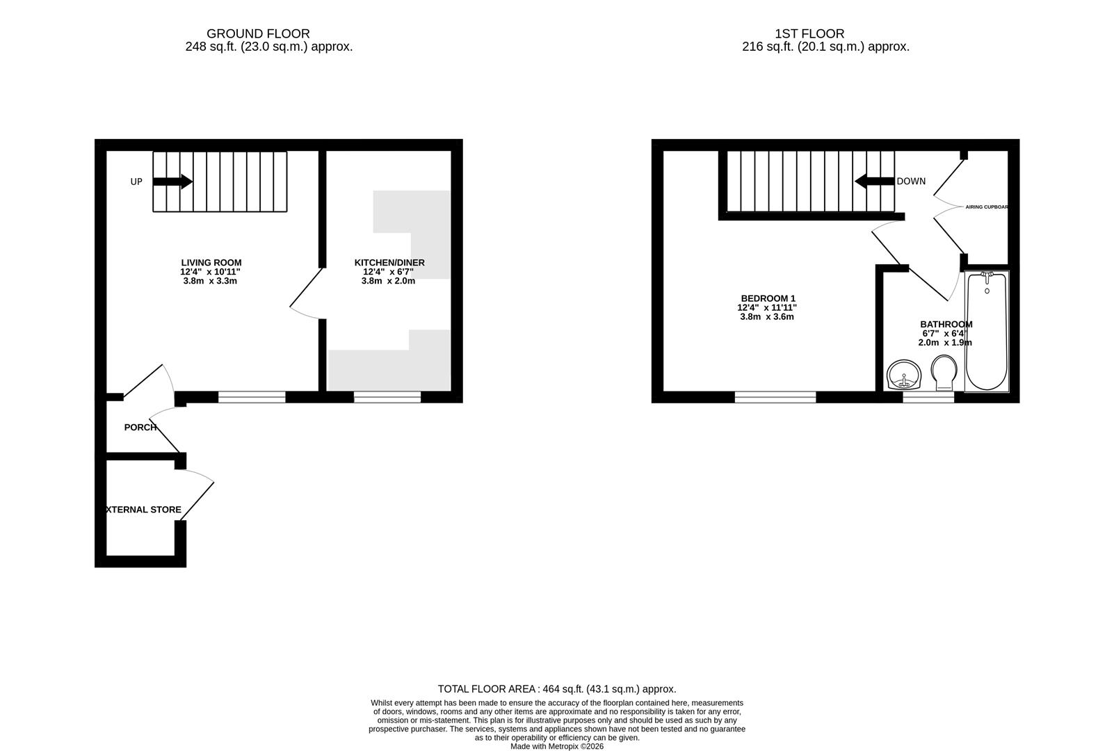 11, Sorrel Close, Weymouth floorplan