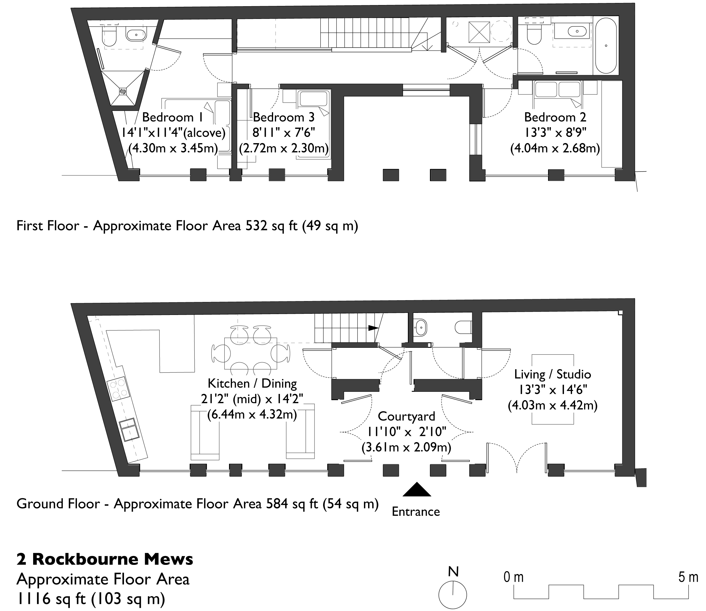 2, Rockbourne Mews, London floorplan