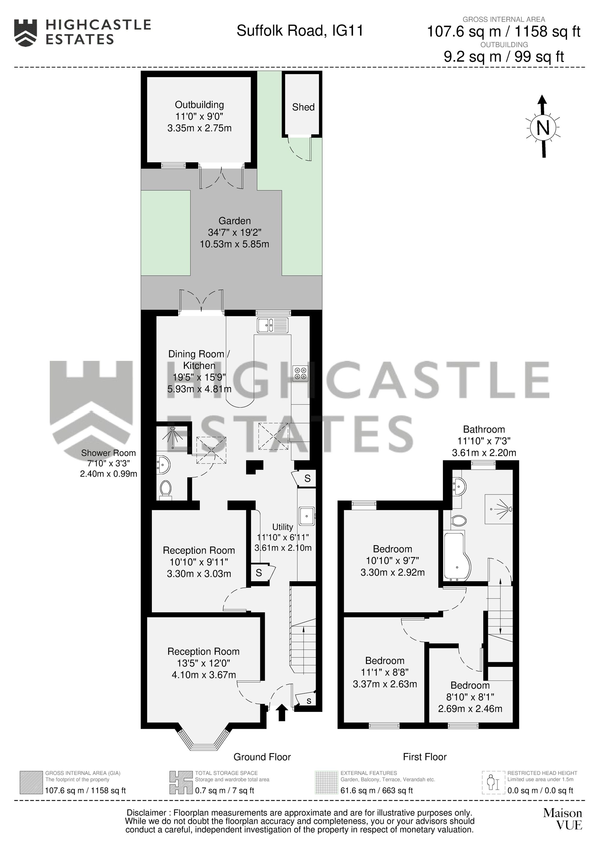 66 Suffolk Road, Barking floorplan