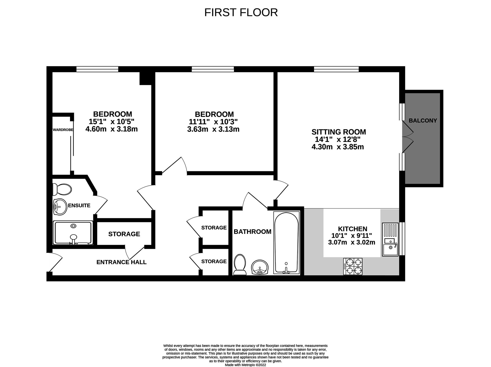 Flat 4, Henry House, Haywards Heath floorplan