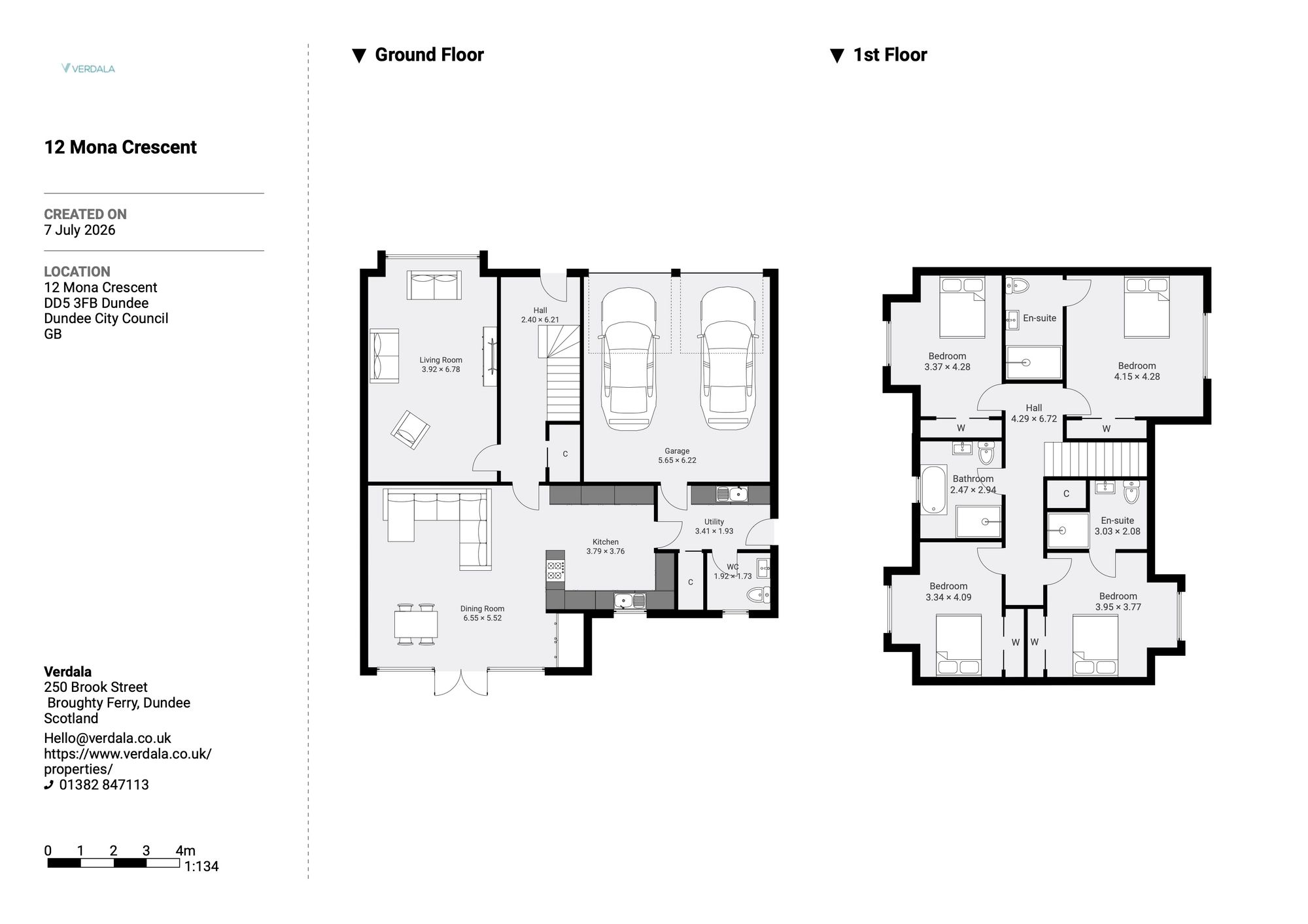 12, Mona Crescent, Dundee floorplan