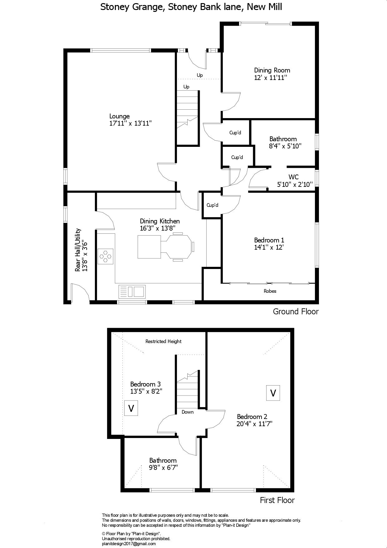Stoney Grange,, Stoney Bank Lane, Holmfirth floorplan