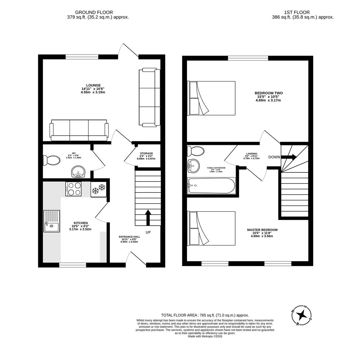 12, West Lodge Road, Preston floorplan