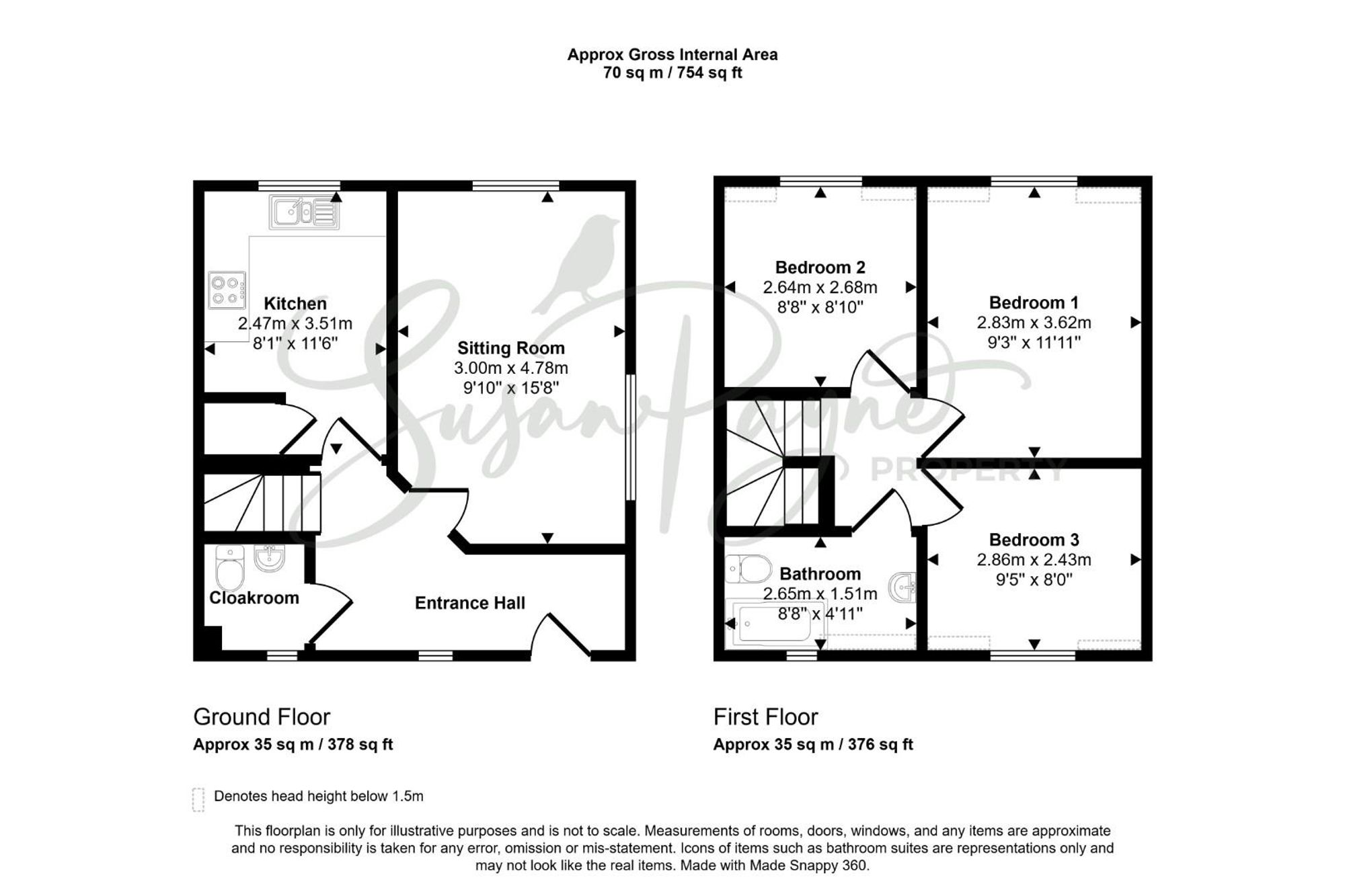 1, Bartletts Close, Newchurch floorplan