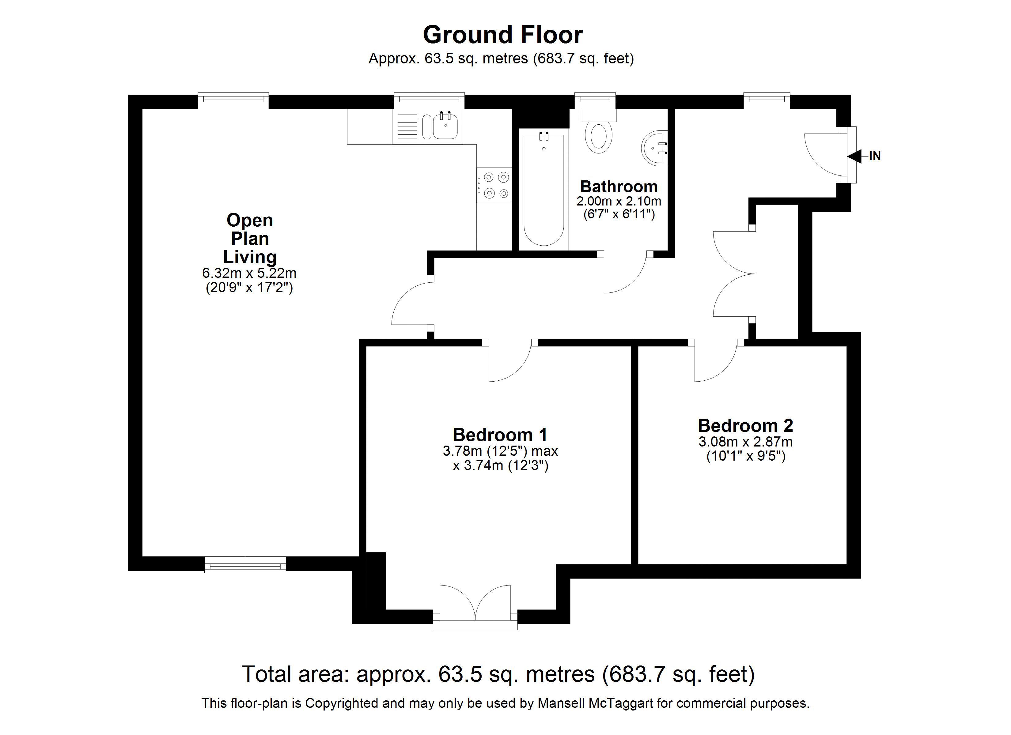 2 Bedrooms Flat for sale in Cornwell Avenue, Forge Wood, Crawley, West Sussex RH10