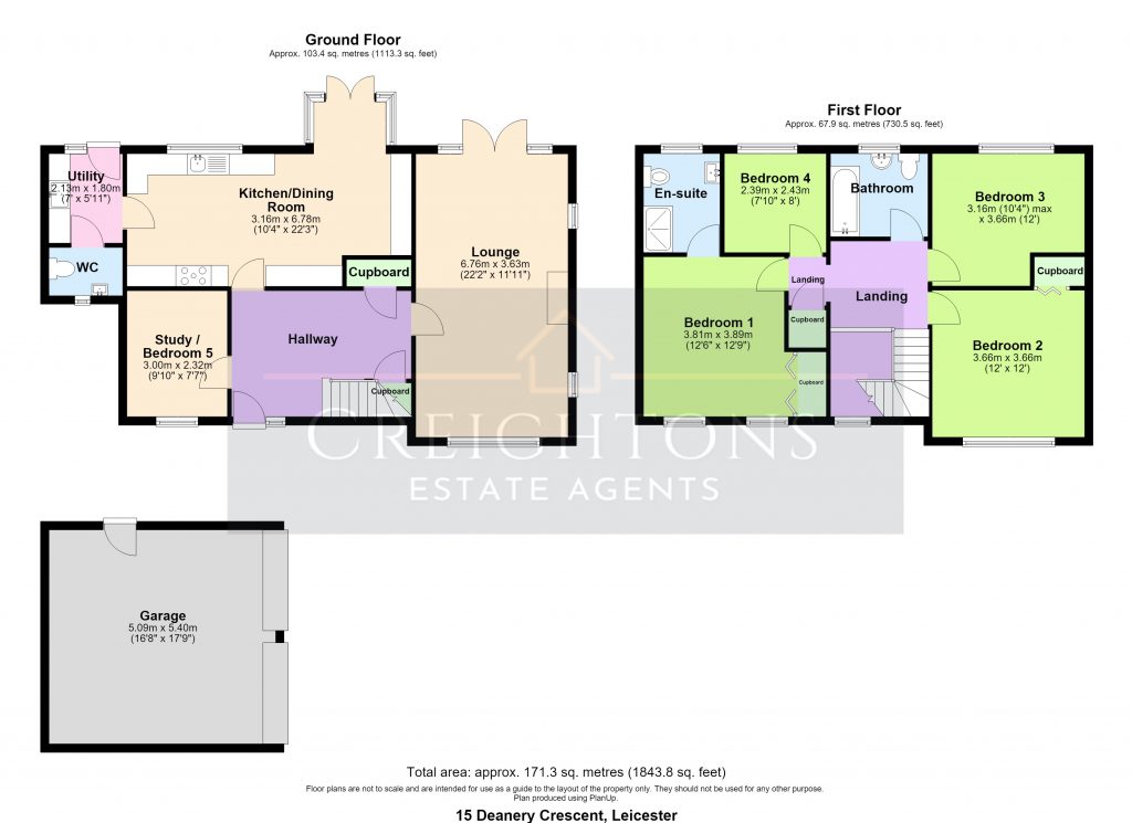 15, Deanery Crescent, Leicester floorplan