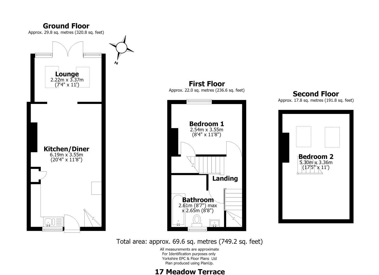 17, Meadow Terrace, Sheffield floorplan