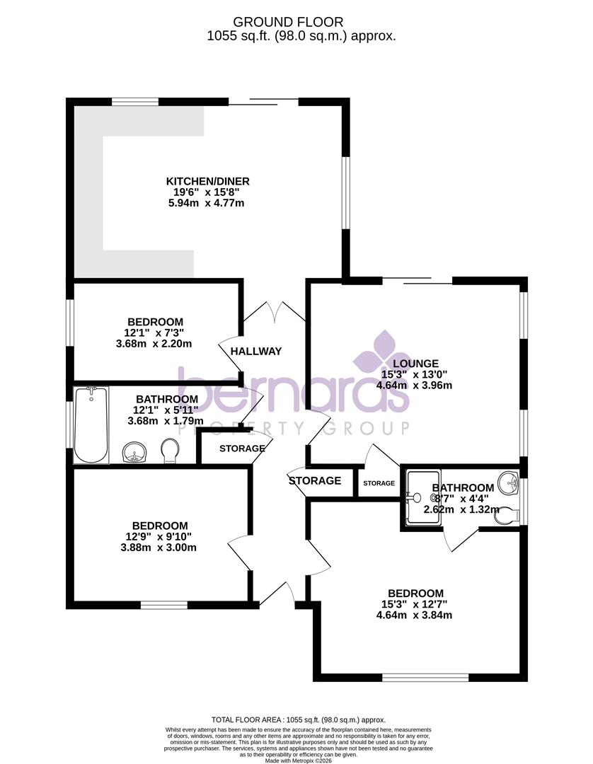 5, Ava Gardens, Fareham floorplan