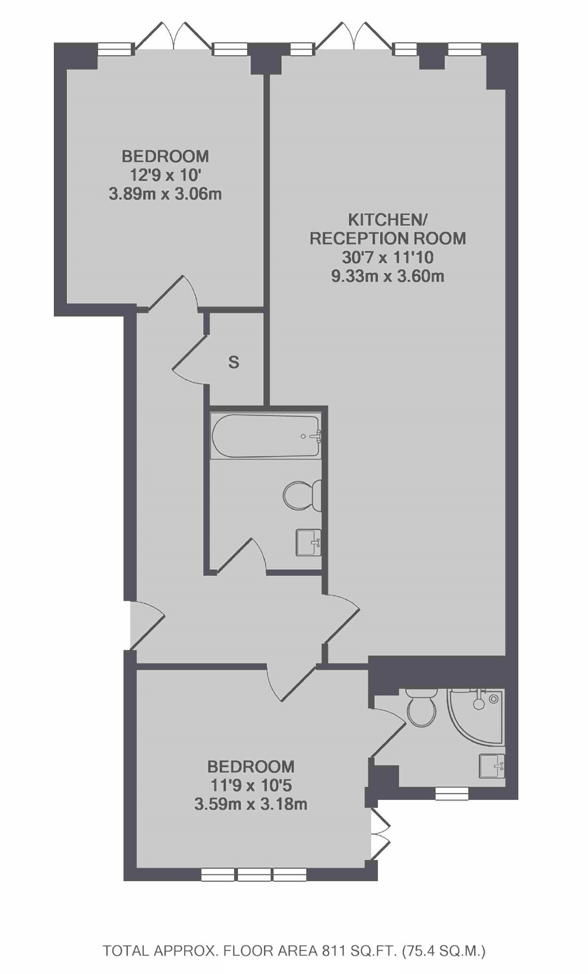 2 Bedrooms Flat for sale in Ambleside Avenue, London SW16