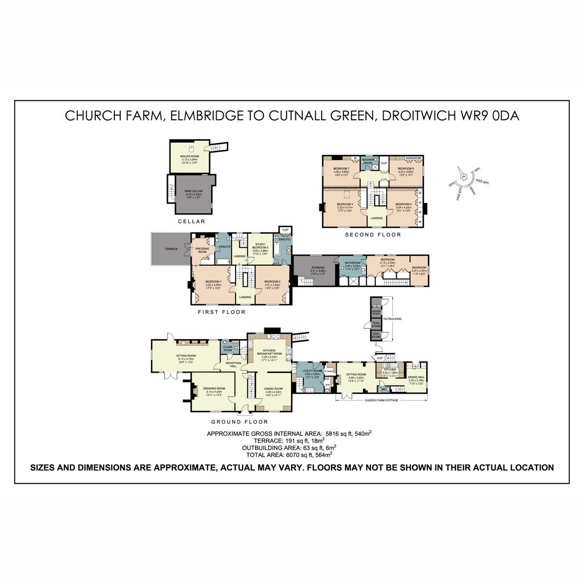 Church Farm, Elmbridge, Droitwich floorplan