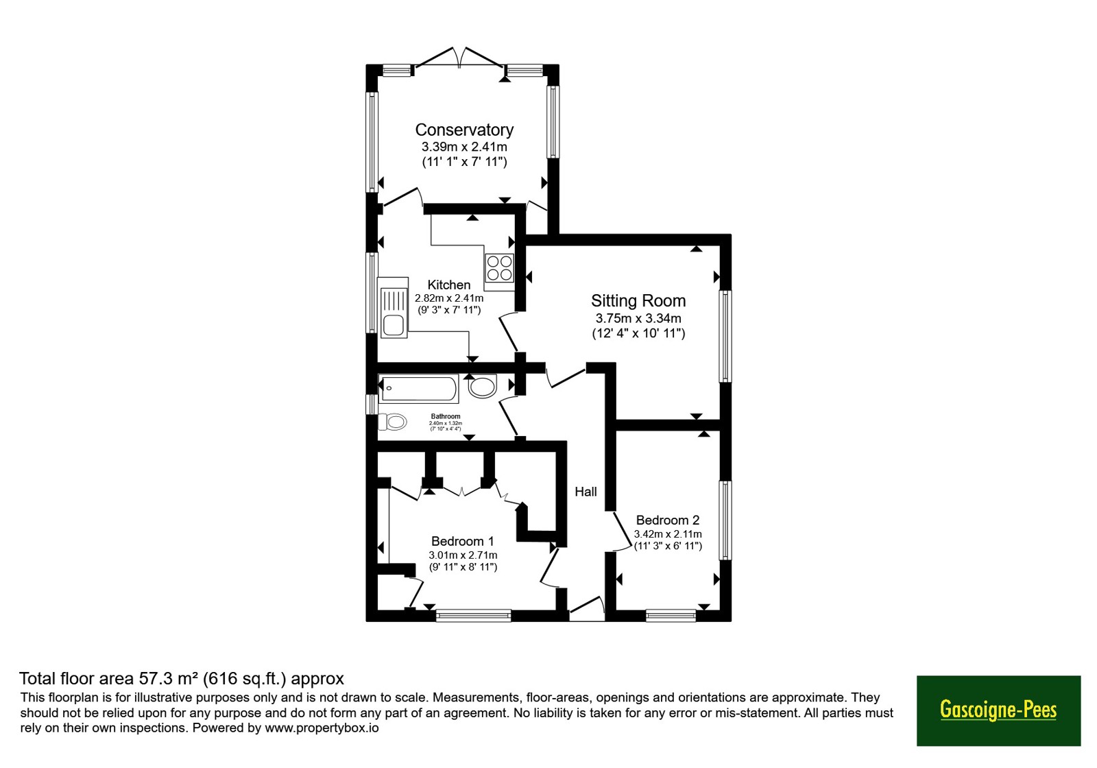 Lower Flat, 21, Church Path, Hampshire floorplan