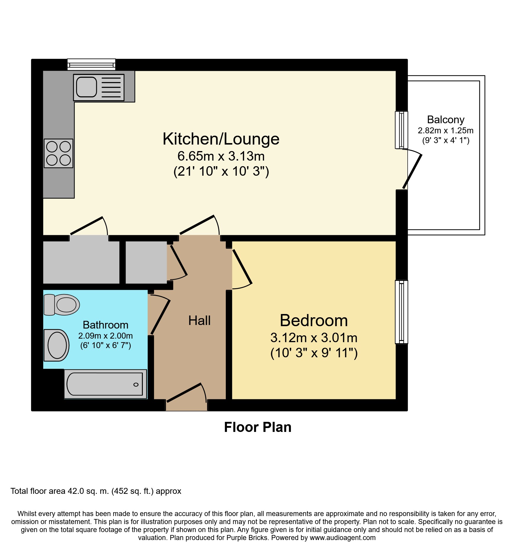 1 Bedrooms Flat for sale in Alcock Crescent, Dartford DA1