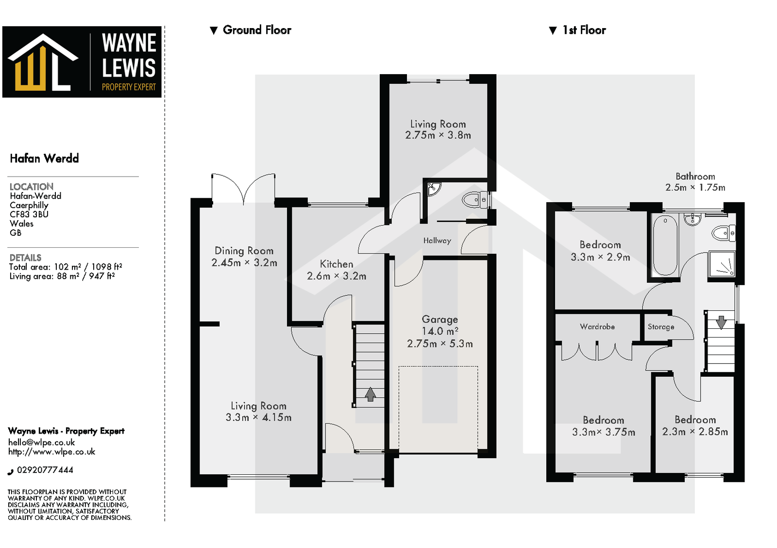 22, Hafan Werdd, Caerphilly floorplan