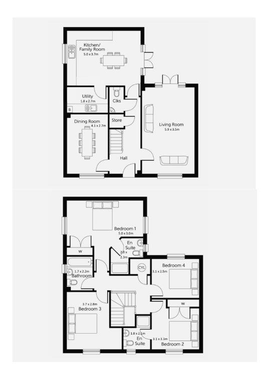 15, Bray Close, Loughborough floorplan