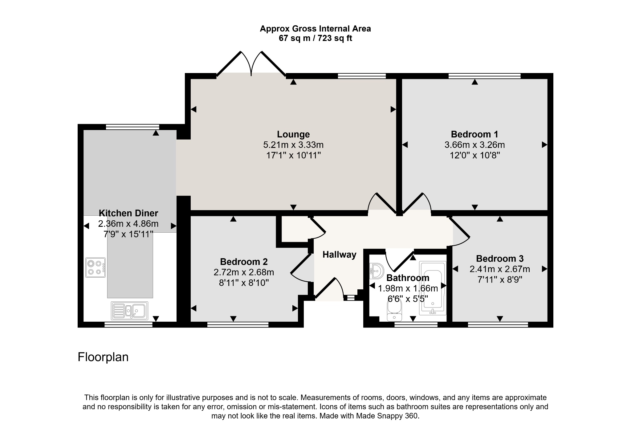 11 Saffron Drive, St. Mellons, South Glamorgan floorplan