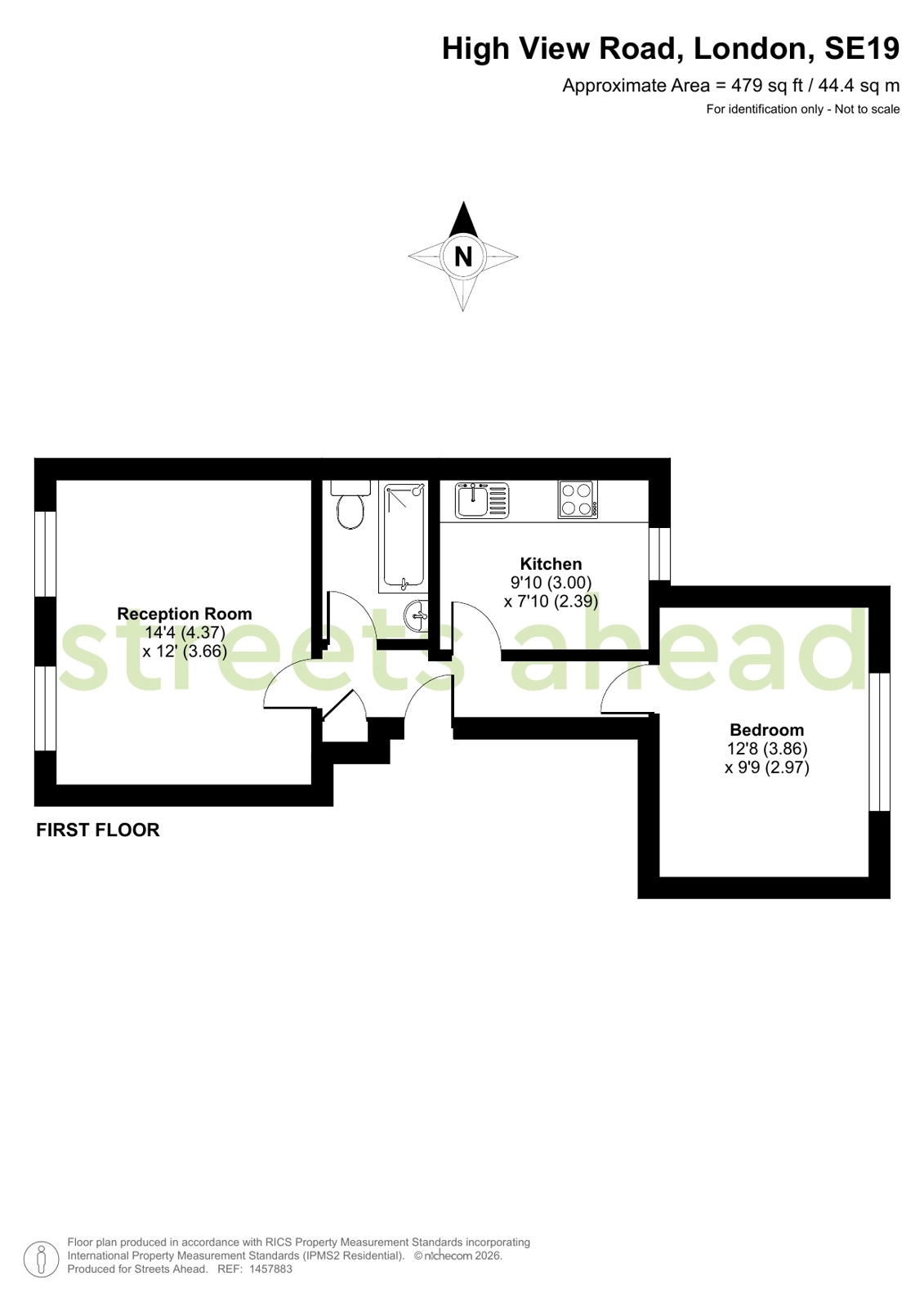 16C, High View Road, London floorplan