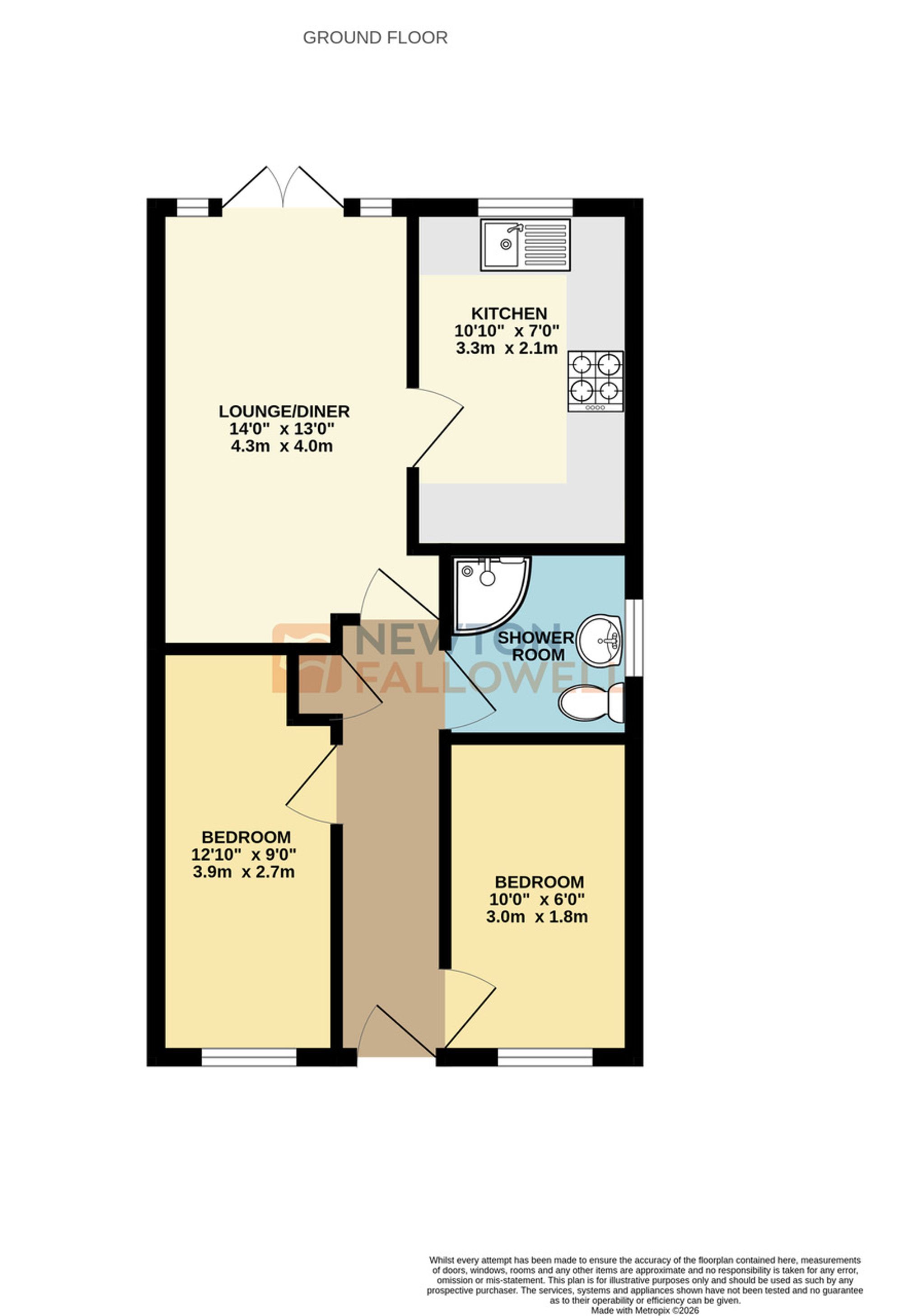 4 Field Gate Gardens, Leicester floorplan