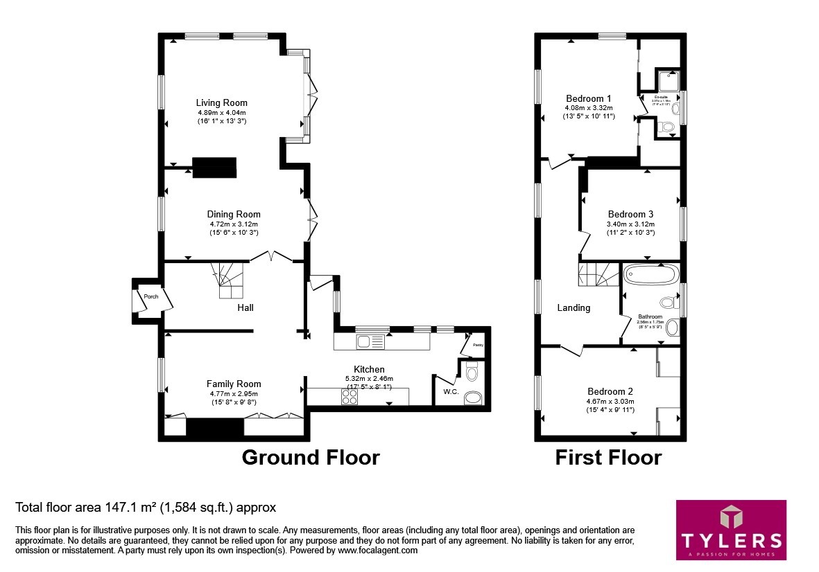 Hill Top Cottage, Ashfield Green, Newmarket floorplan