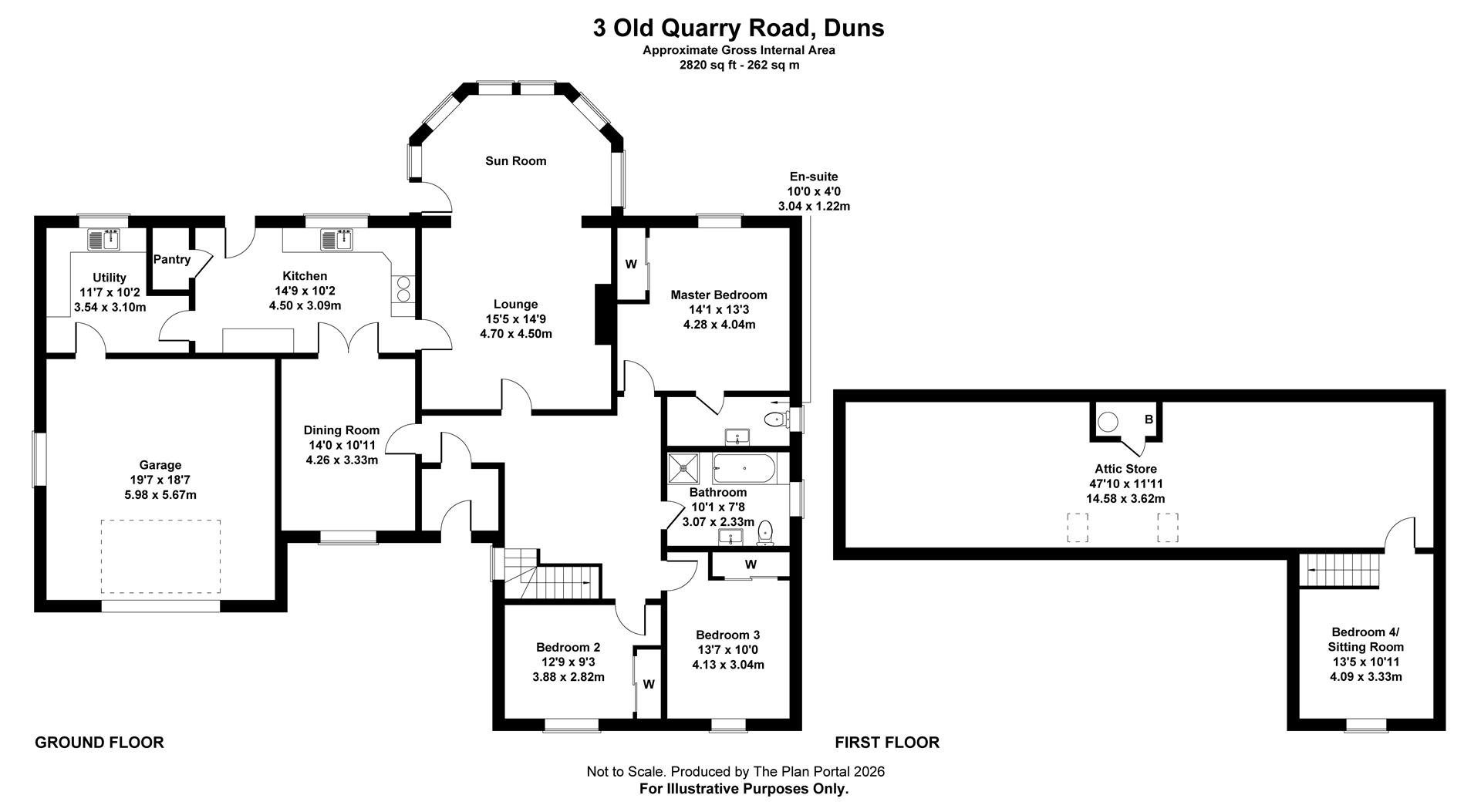 Humble Knowe, 3, Old Quarry Road, Duns floorplan