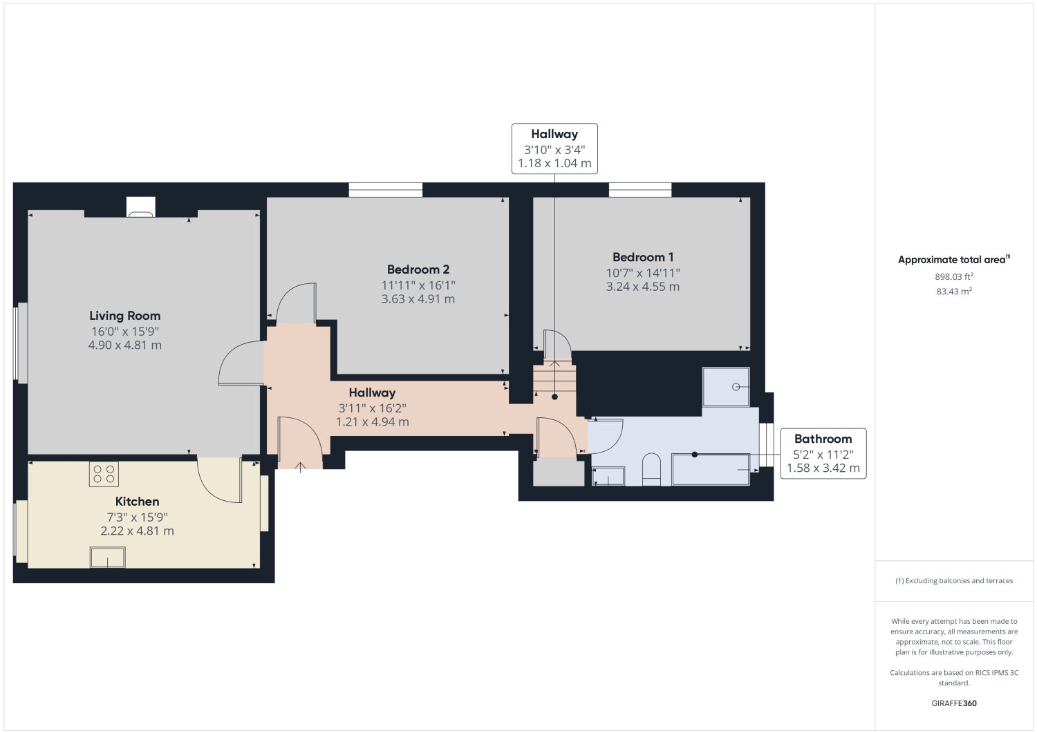 Flat 3 Boddington House, Boddington Lane, Cheltenham floorplan