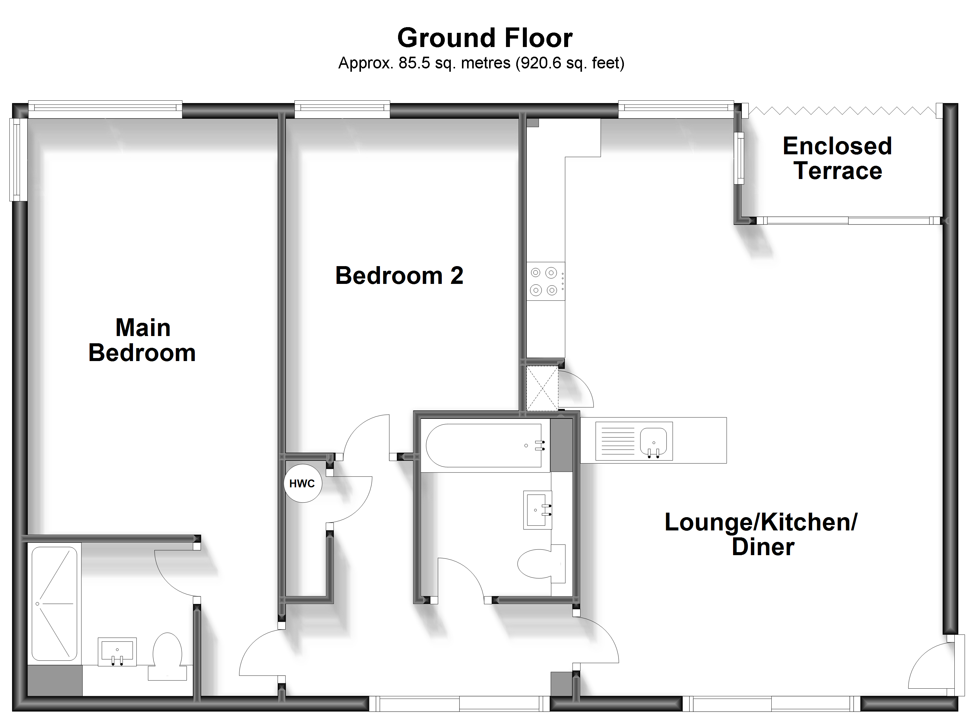 Ocean View, Fitzroy Avenue, Broadstairs floorplan