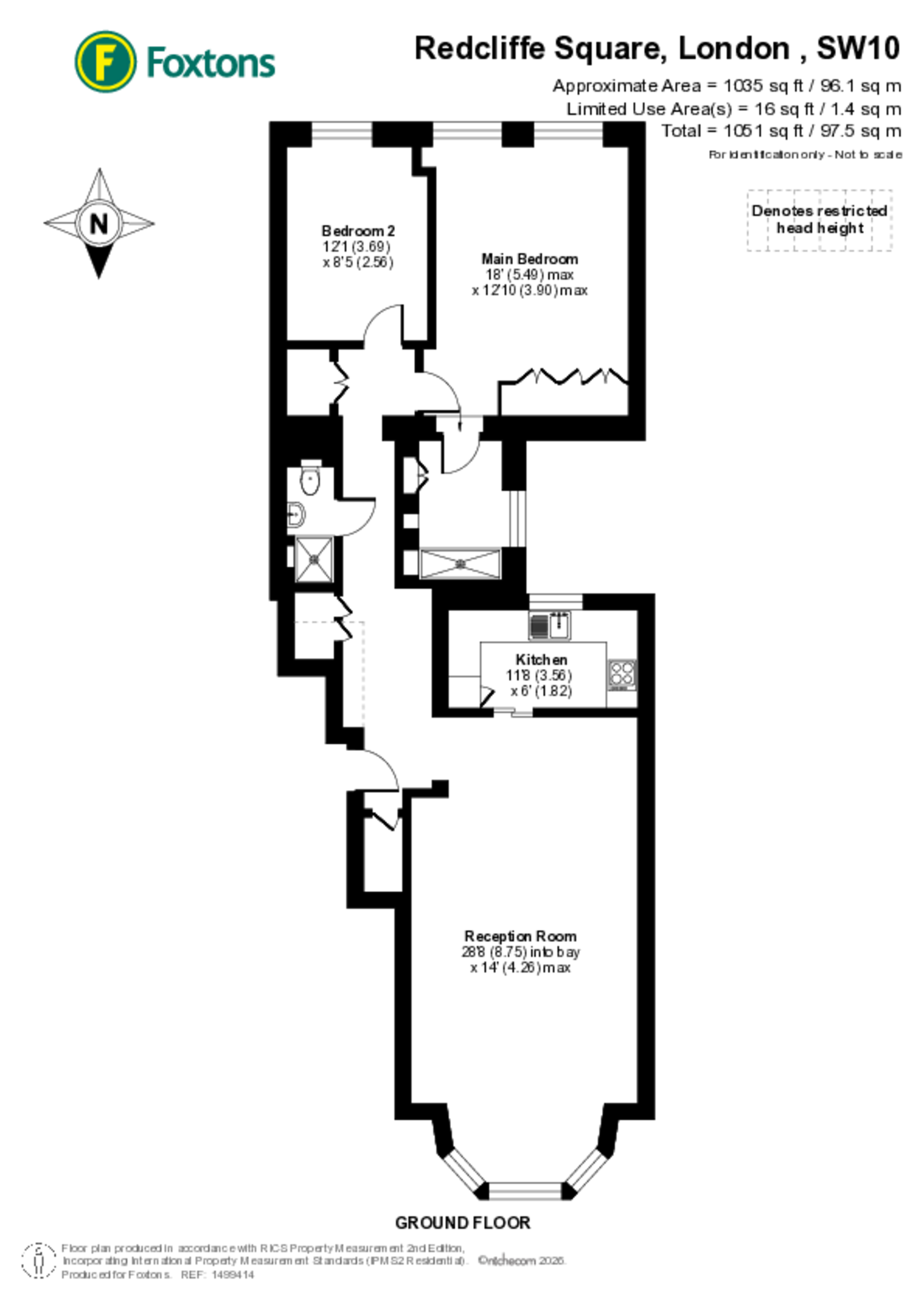 Redcliffe Square, Chelsea floorplan