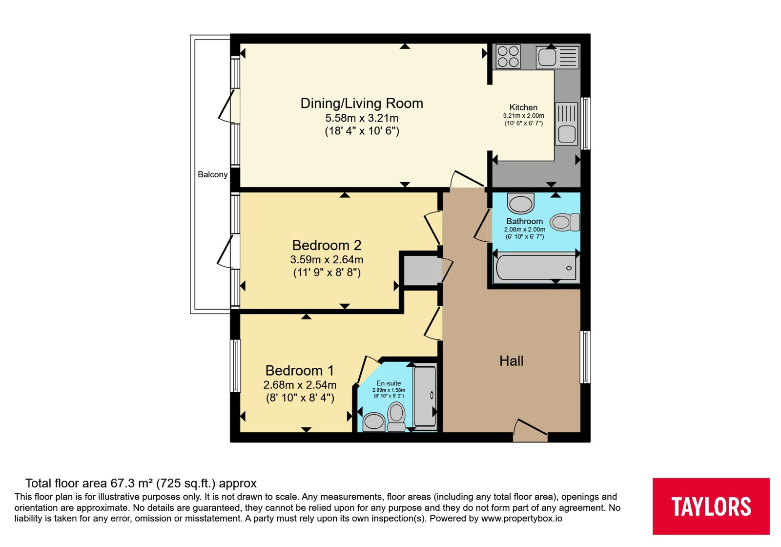 Flat 1 Bewick House, 77, Millward Drive, Buckinghamshire floorplan