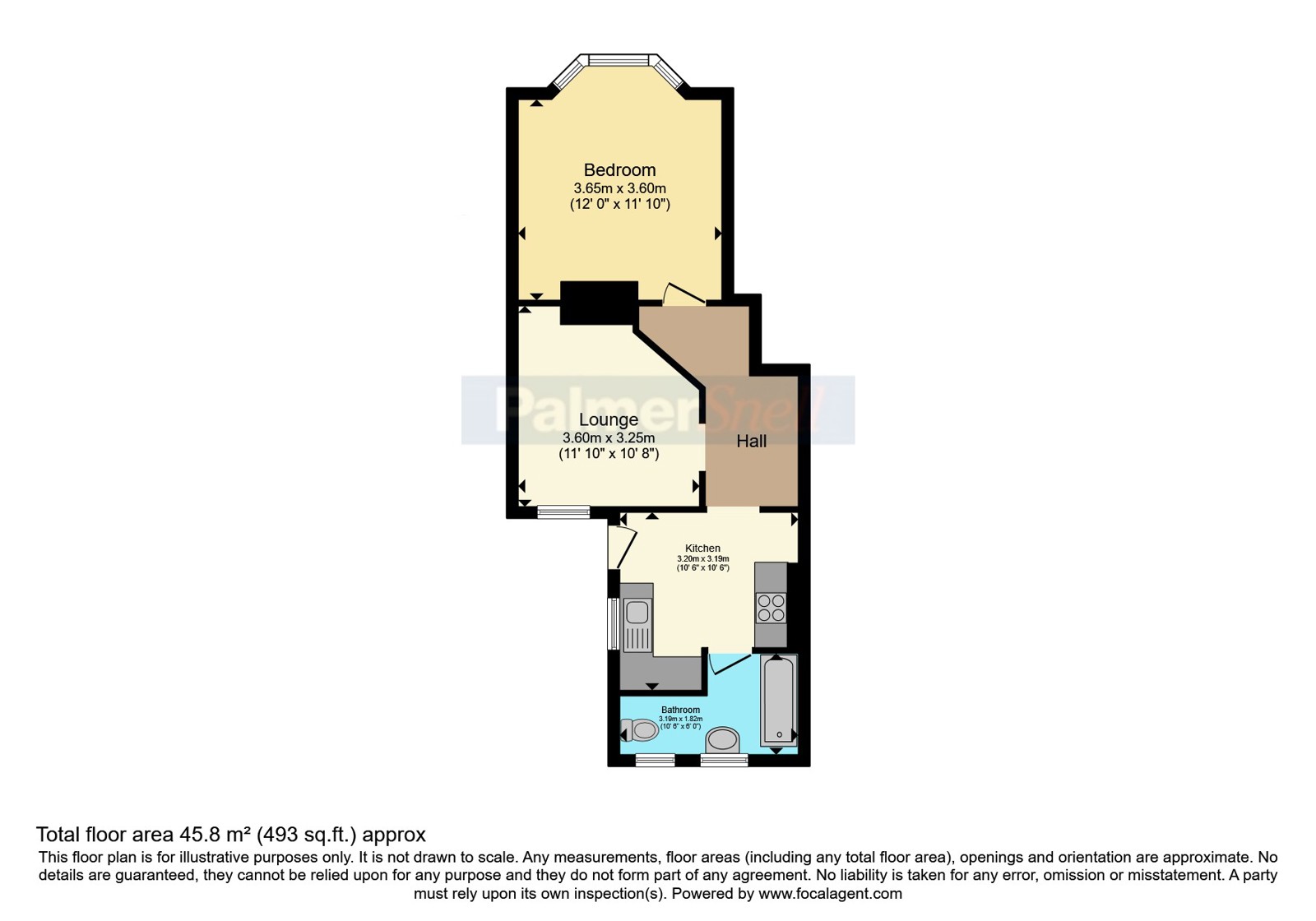 Ground Floor Flat, 21, Sedgley Road, Dorset floorplan