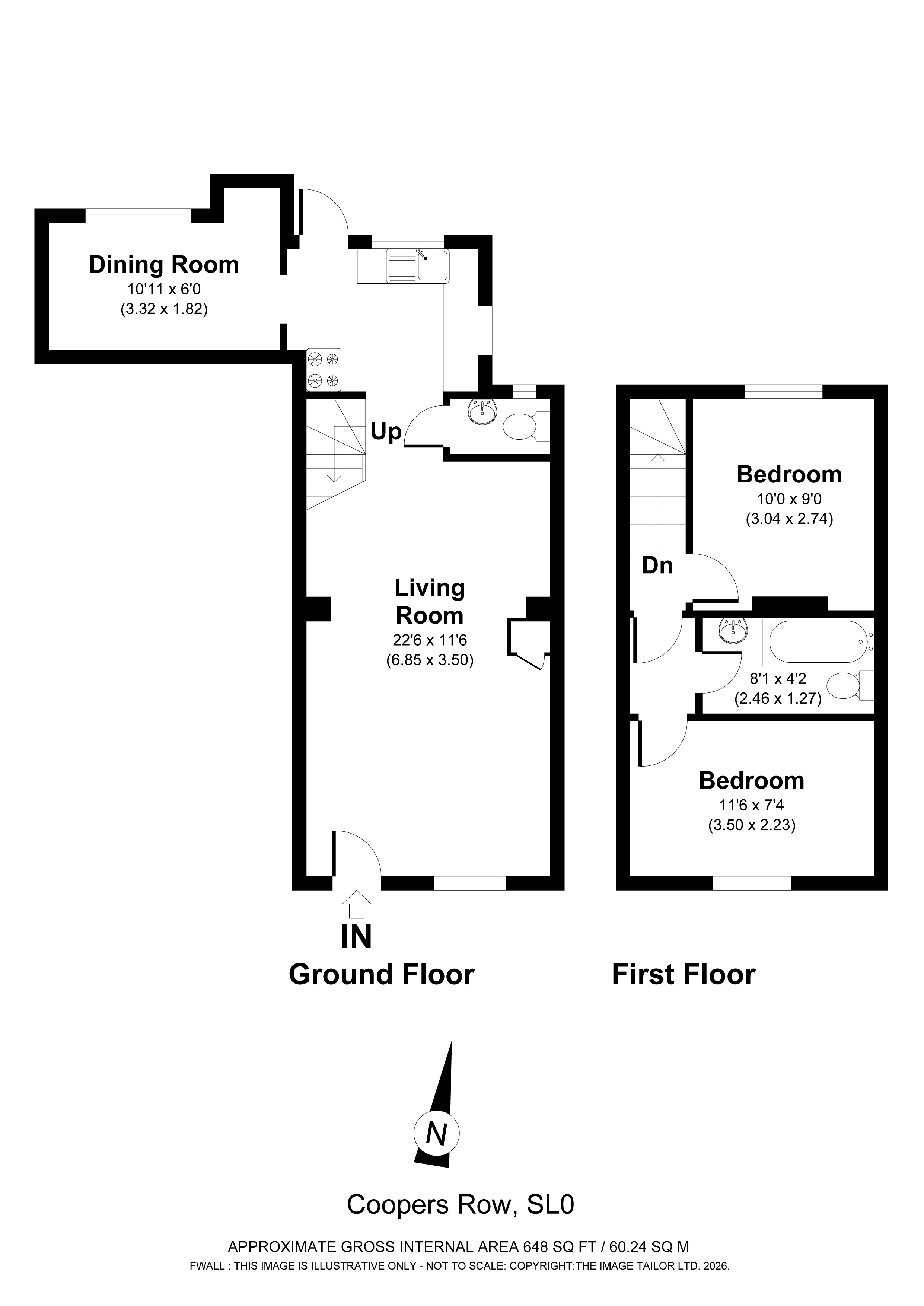 14, Coopers Row, Iver floorplan