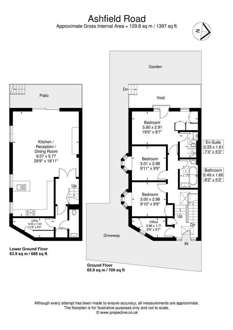 House, 3, Ashfield Road, London floorplan